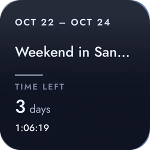 Countdown widget in the look Eclipse