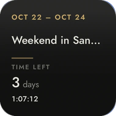 Marrow countdown widget.