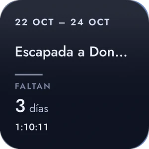 Widget de cuenta atrás en la apariencia Eclipse