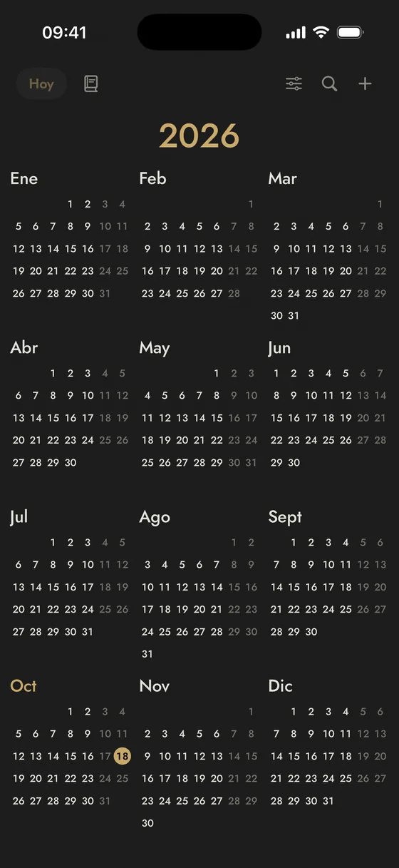 La vista de año de Marrow.